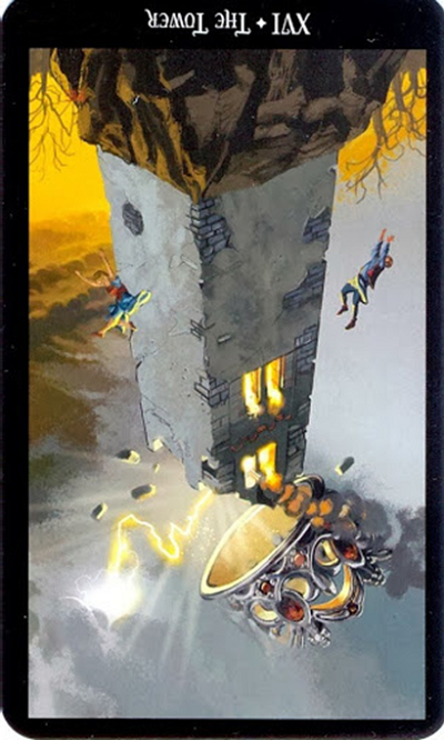reversed the tower witches tarot