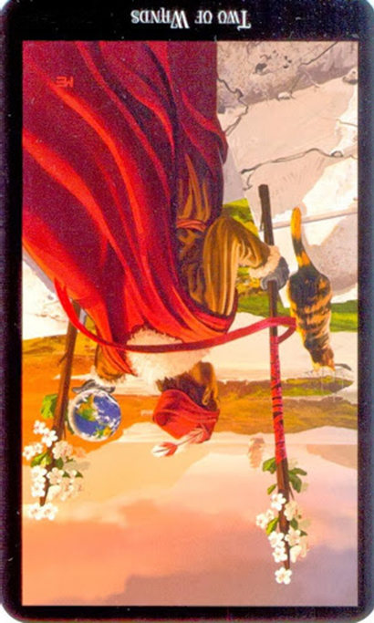 reversed two of wands witches tarot