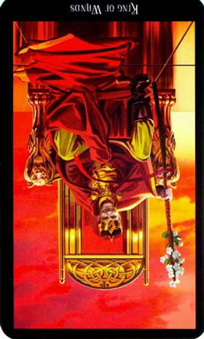 reversed king of wands witches tarot