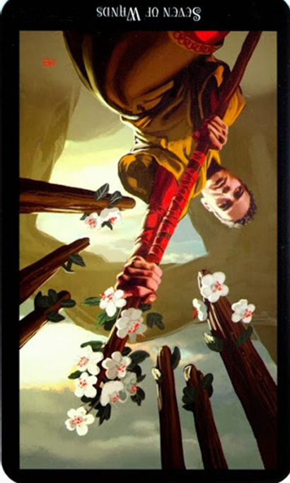 reversed seven of wands witches tarot