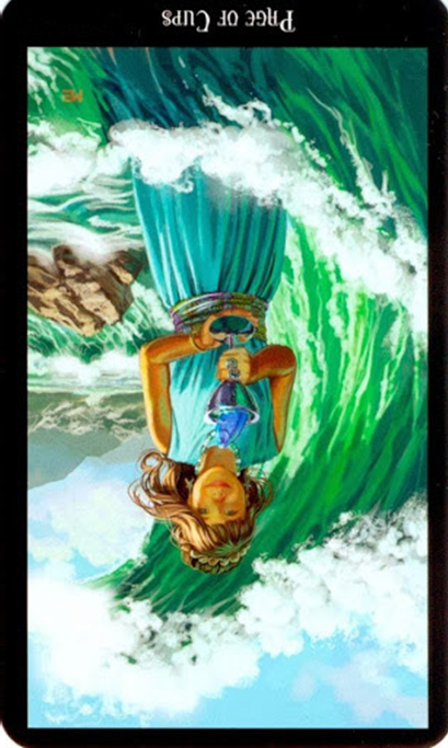 reversed page of cups witches tarot