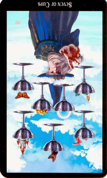 reversed seven of cups witches tarot