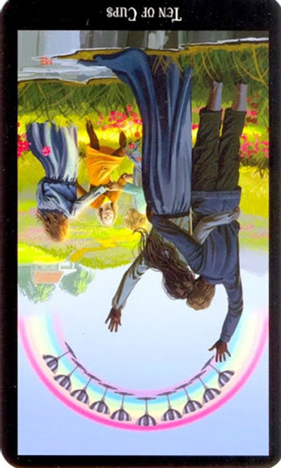 reversed ten of cups witches tarot