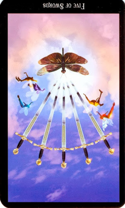 reversed five of swords witches tarot