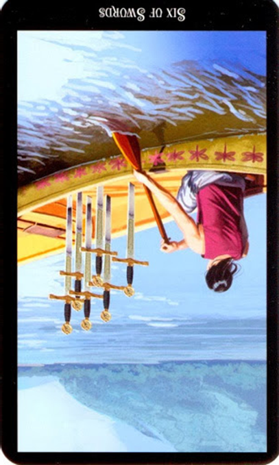 reversed six of swords witches tarot