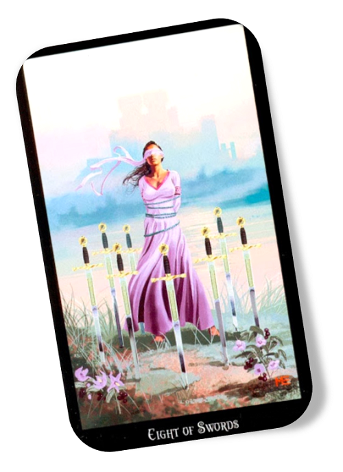 Meaning of the Eight of Swords Witches Tarot