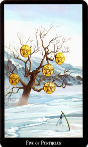 5 of Pentacles Witches Tarot