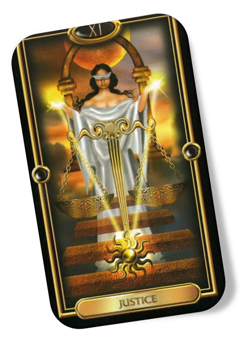 Meaning of Justice Gilded Tarot