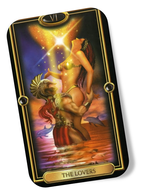 Meaning of the Lovers Gilded Tarot