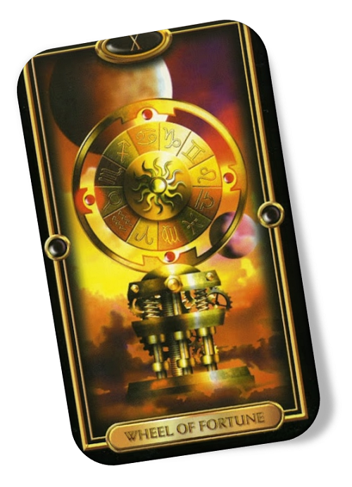 Meaning of Wheel of Fortune Gilded Tarot