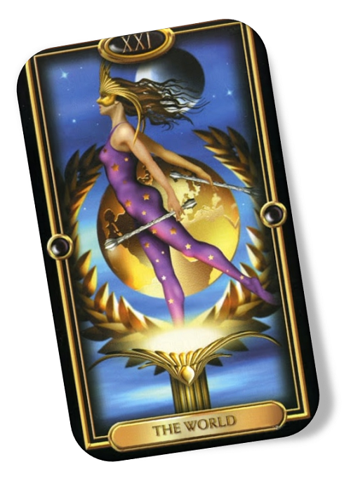 Meaning of the World Gilded Tarot