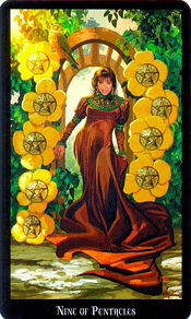 9 of Pentacles Witches Tarot