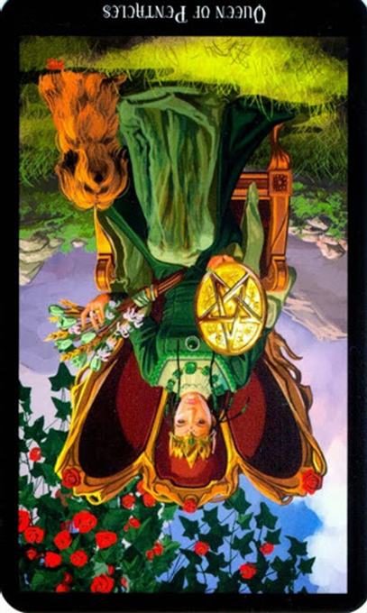 reversed queen of pentacles witches tarot