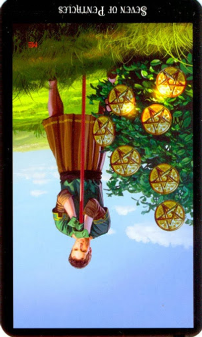 reversed seven of pentacles witches tarot