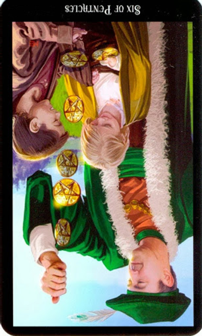 reversed six of pentacles witches tarot