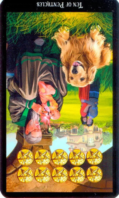 reversed ten of pentacles witches tarot