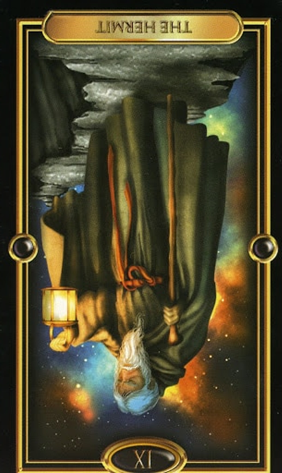 The Hermit Gilded Tarot Card Meanings - Self-knowledge | TarotX