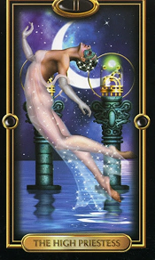 The High Priestess Gilded Tarot