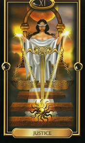 The Justice Gilded Tarot