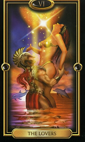 The Lovers Gilded Tarot