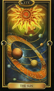 The Sun Gilded Tarot