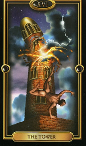 The Tower Gilded Tarot