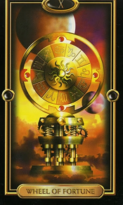The Wheel of Fortune Gilded Tarot