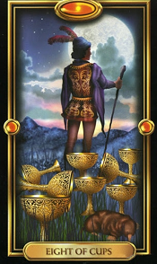 8 of Cups Gilded Tarot