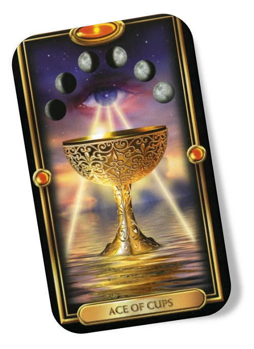 Meaning of the Ace of Cups Gilded Tarot
