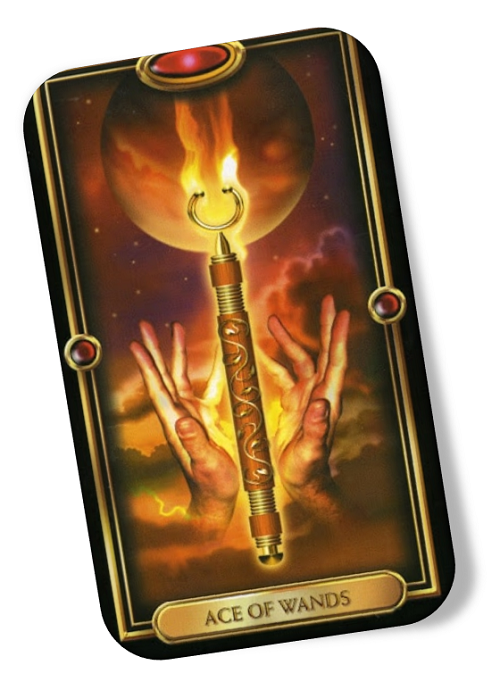 Meaning of the Ace of Wands Gilded Tarot