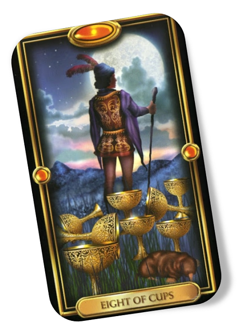Meaning of the Eight of Cups Gilded Tarot