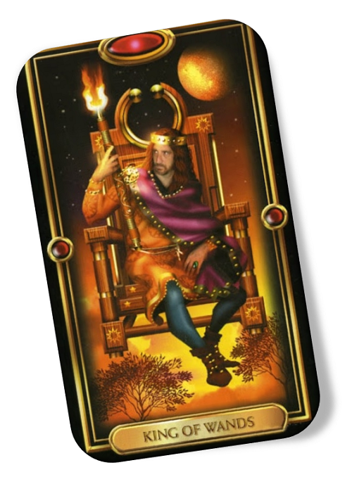 Meaning of the King of Wands Gilded Tarot