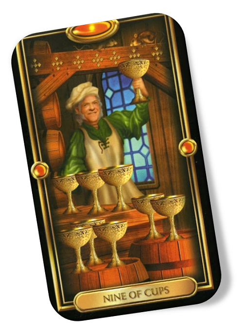 Meaning of the Nine of Cups Gilded Tarot