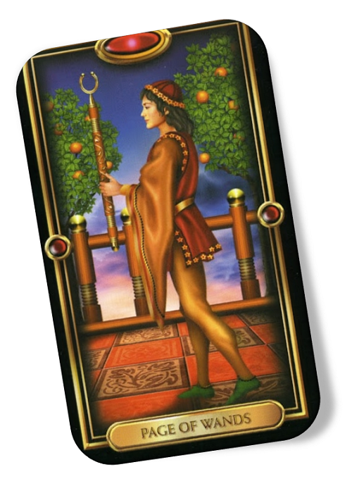Meaning of the Page of Wands Gilded Tarot