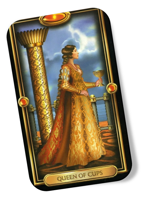 Meaning of the Queen of Cups Gilded Tarot