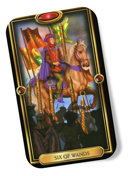 Meaning of the Six of Wands Gilded Tarot