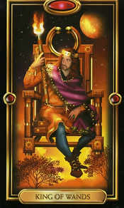 King of Wands Gilded Tarot
