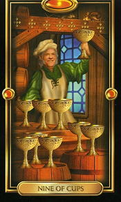 9 of Cups Gilded Tarot