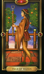 Page of Wands Gilded Tarot