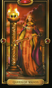 Queen of Wands Gilded Tarot