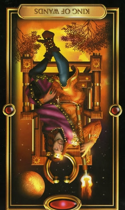 King of Wands Gilded Tarot Card Meanings | TarotX