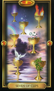 7 of Cups Gilded Tarot
