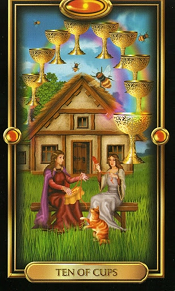 10 of Cups Gilded Tarot