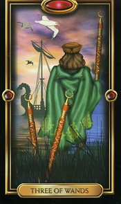 3 of Wands Gilded Tarot