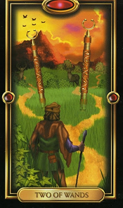 2 of Wands Gilded Tarot