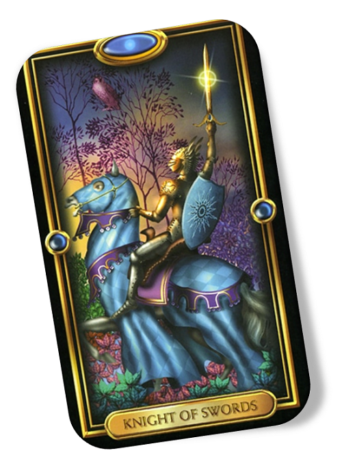 Meaning of the Knight of Swords Gilded Tarot
