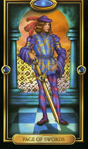 Page of Swords Gilded Tarot