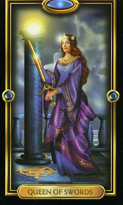 Queen of Swords Gilded Tarot