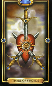 3 of Swords Gilded Tarot