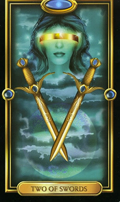 2 of Swords Gilded Tarot